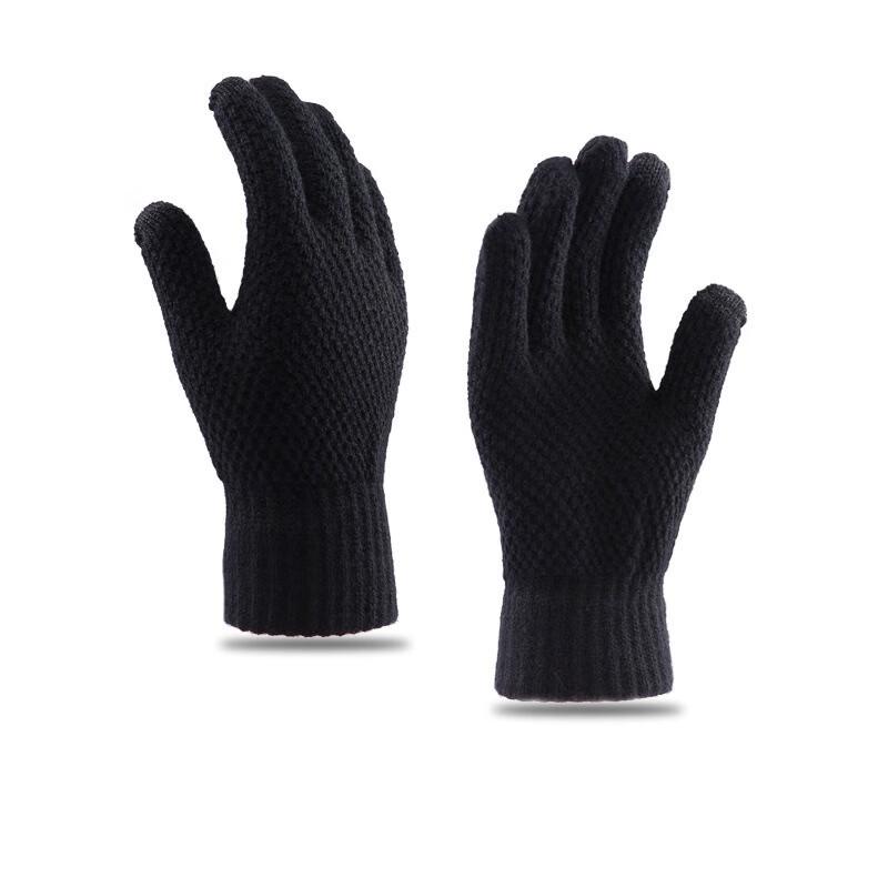 Fumaide Men's Winter Touchscreen Knitted Gloves - 3 Pairs