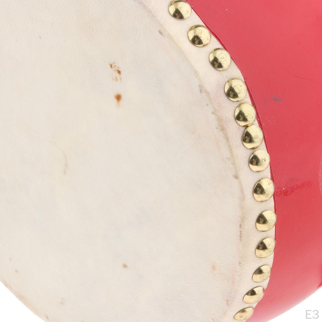 Ballad Drum,Chinese Ancient Drum Musical Percussion Cowhide Waist Children Toy with Sticks