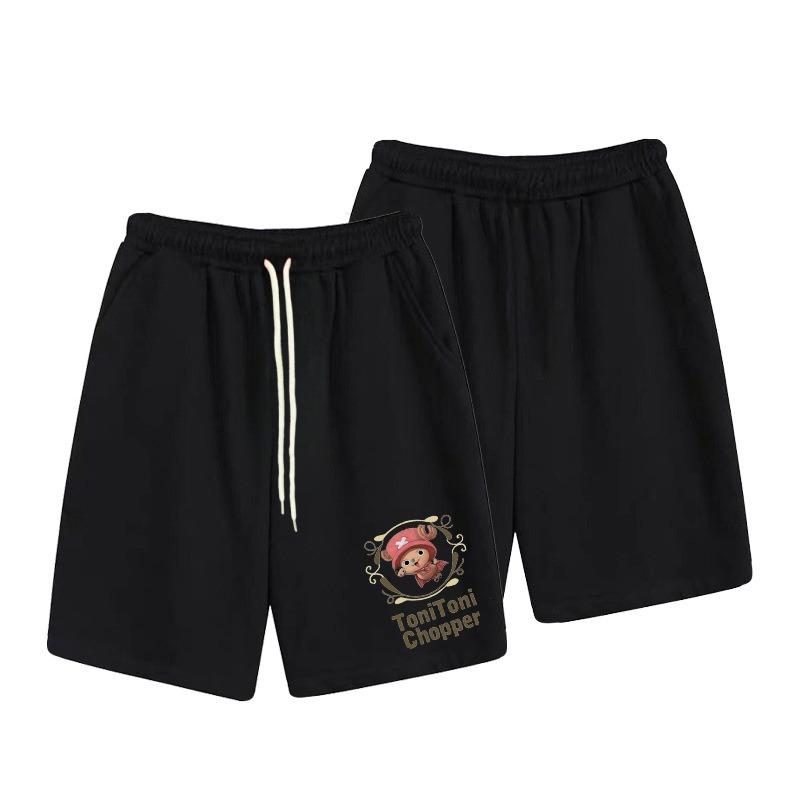 One Piece Anime Casual Men's and Women's Shorts Summer Slightly Elastic High-quality 3D Sports Shorts