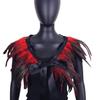 Gothic Feather Shawl for Halloween Masquerade Party