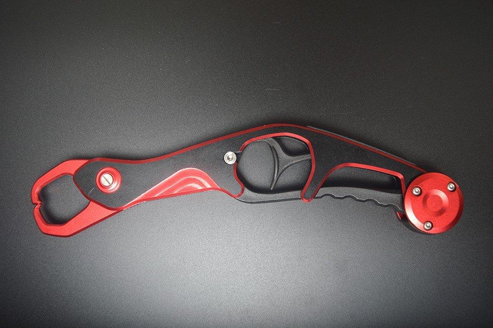 Aluminum Fish Grip Fish Catcher Ultra-Lightweight (Red)