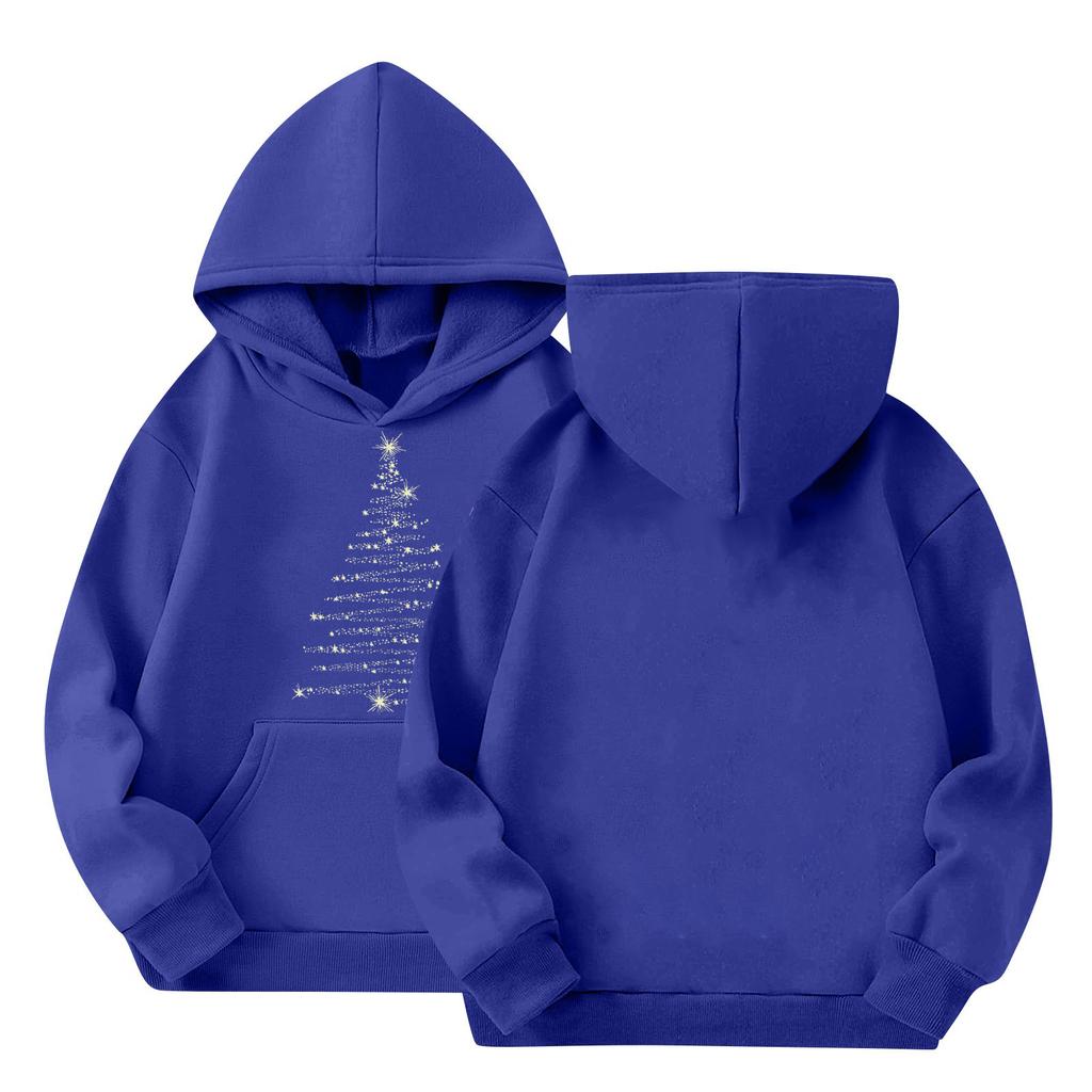 Children's Hoodies Loose Solid Color Hooded Sports Shirt Fashionable Sports Shirt