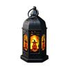 Decorative Pumpkin LanternCandle Lamp Retro Candlestick Party Atmosphere Light Table Ornament