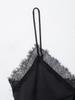 Silk Satin Lace-Trim Camisole Top for Women