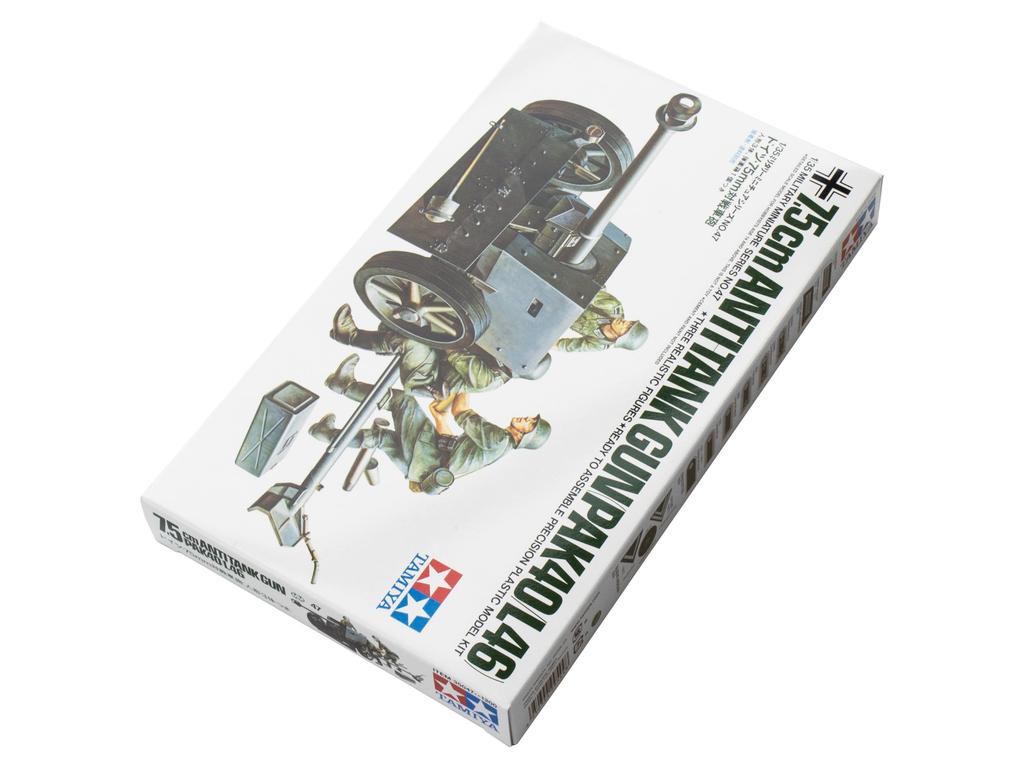Tamiya Military Miniature Series 47 German Army 75mm Gun Plastic Model 35047 1/35 No. Anti-Tank