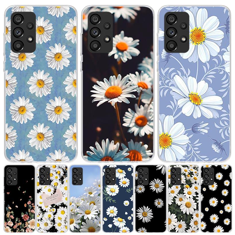 Daisy Daisies Art Floral Phone Case For Samsung Galaxy A13 A14 A15 A16 A53 A54 A55 A56 A33 A34 A35 A36 A23 A24 A25 A26 A05S A04S