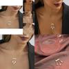 Stylish Geometric Alloy Necklace Featuring Trendy Pearl Pendant And Chic Tassels