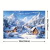 Christmas Snowy Village  Forest  Scene Decoration Background Winter Photography Backdrop Decorations For Photo Studio Photo Booth Christams Party