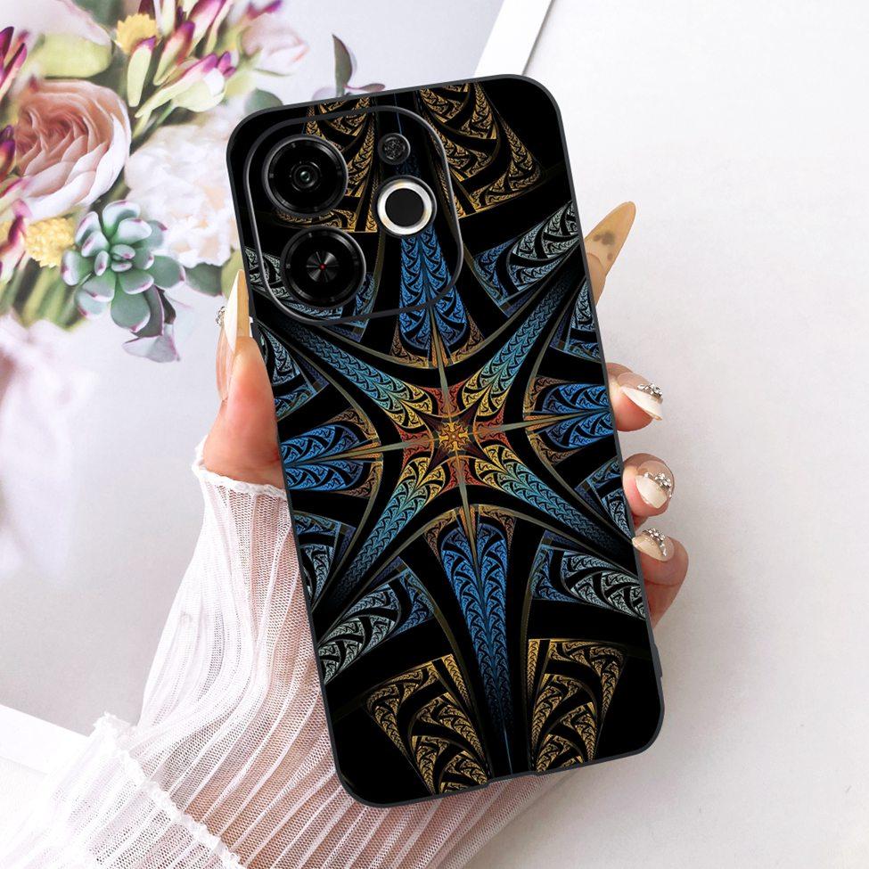 Phone Case For Tecno Pop 9 5G Cover Silicone Cute Cat Fashion Funny Painted Funda For Tecno Pop9 5G KL4 Casing