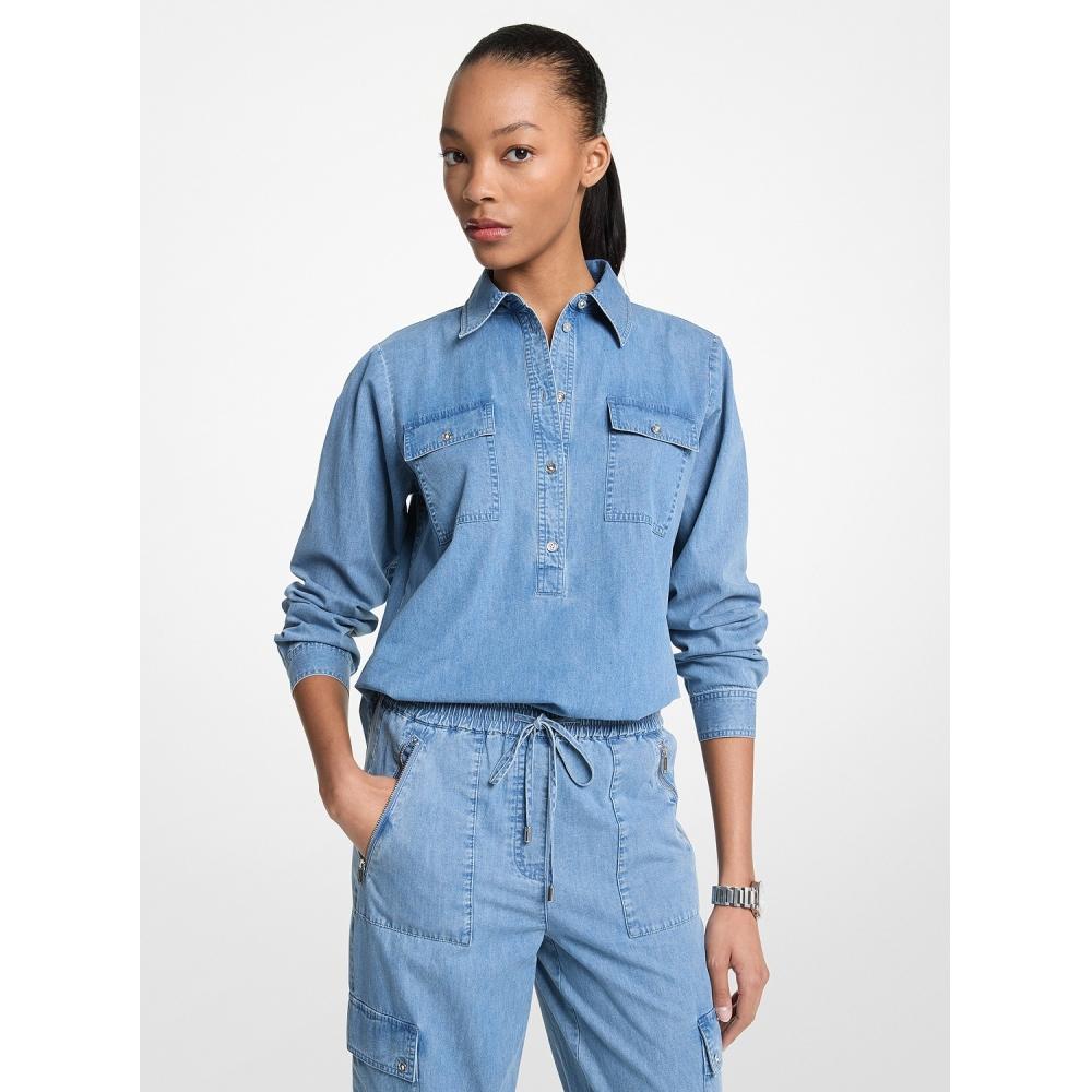 

Michael Kors Джинсовый пуловер Jt540ukjgx538 Angel Blue Wash XS