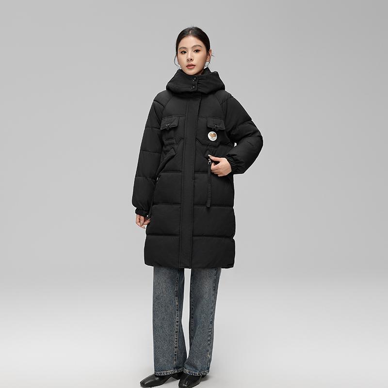 Herbst Winter Dicke Warme Jacke Frauen Einfarbig Mit Kapuze Mantel Parkas Mittel Lange Zipper Outwear M-XXL