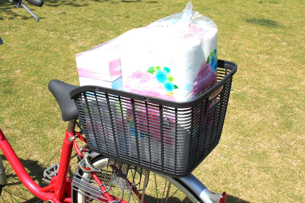 Sentan (Sentan Industries) Bicycle Rear Basket, Plastic, with Mounting Brackets, RB-90P, Dark Gray