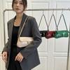 Fashi Flap Decor Vintage Underarm Bag Solid Color PU Small Square Shoulder Bag Versatile Simple Tote Bag Dating