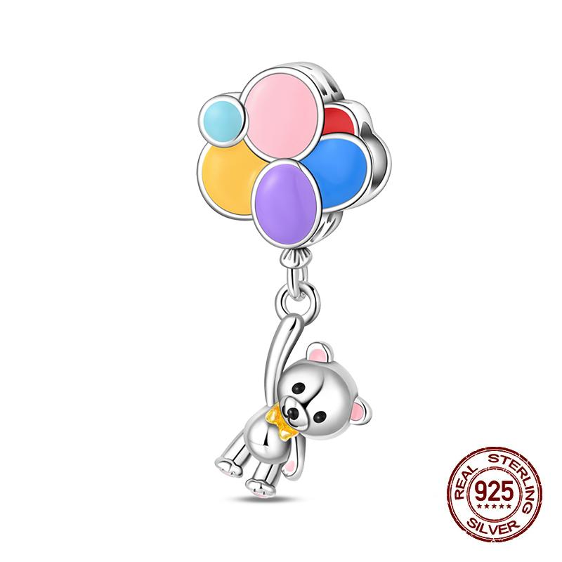 Amusement Park Series Copper Carousel Ferris Wheel Circus Charms Beads Fit 3Mm Original Bracelets Fine Diy Jewelry