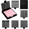 Sticky Note Holder, Reble Self-Stick Sticky Note Stencil and Holder for 3x3 Inch Notes, Suitable for Office Home (Black, 5 Templates)