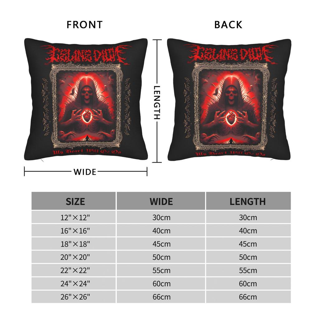 C-Celineds Dion Metal Pillow Case Comfy Pillow Cover Funny Pillowcases For Couch Sofa Bedroom