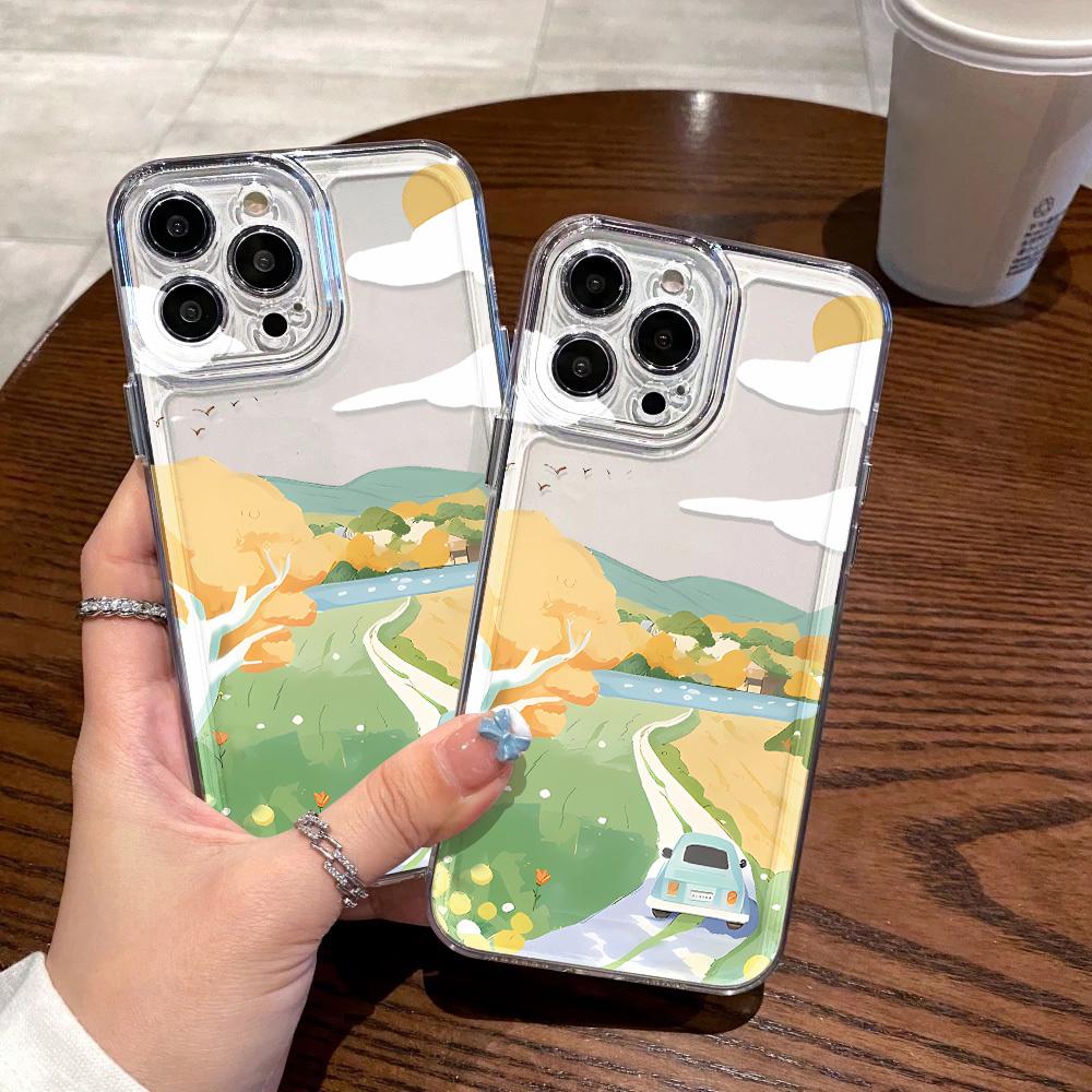 Nárazuvzdorný kryt na telefon pro iPhone 11 12 13 14 15 16 iPhone 14 15 16 Pro Max Samsung A16 A35 A36 A54 A55 S25 Xiaomi 11T