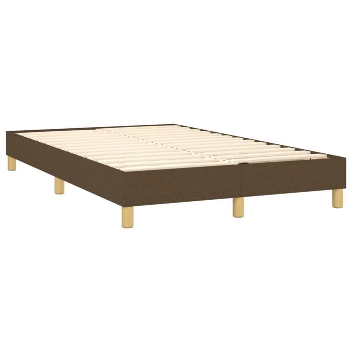 Maison Exclusive - Sommier à lattes de lit avec matelas Marron foncé 120x200 cm