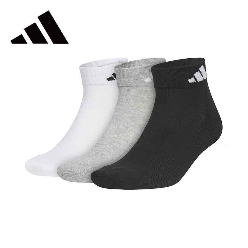 Adidas Unisex 3-Pair Sports Socks L