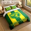 Juego de Ropa de Cama 1 Funda Nórdica 2 Fundas de Almohada Estampado Norwich City Ropa de Cama Suave Decoración de Dormitorio