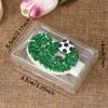1Pc 0-9 Number Football Birthday Candles Green Sparkles Digital Candle Birthday Soccer Ball Candle for Party Cake Topper Decor