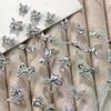 New Butterfly Zircon Rhinestone Nail Accessories Sparkling Rhinestone Bow Tie Chain Luxury French Nail Decoratio