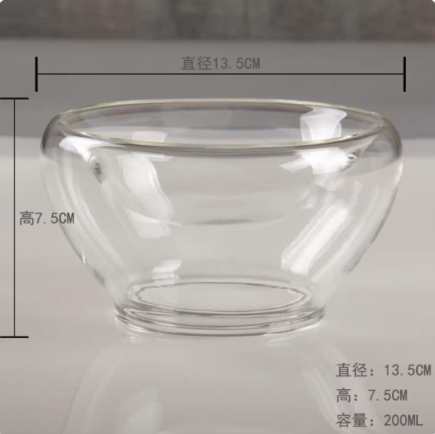 

Двухслойная посуда из пузырчатого стекла, Десертные тарелки, Холодные блюда для высококлассного ресторана, Тарелки для сашими японской кухни, Художественная посуда