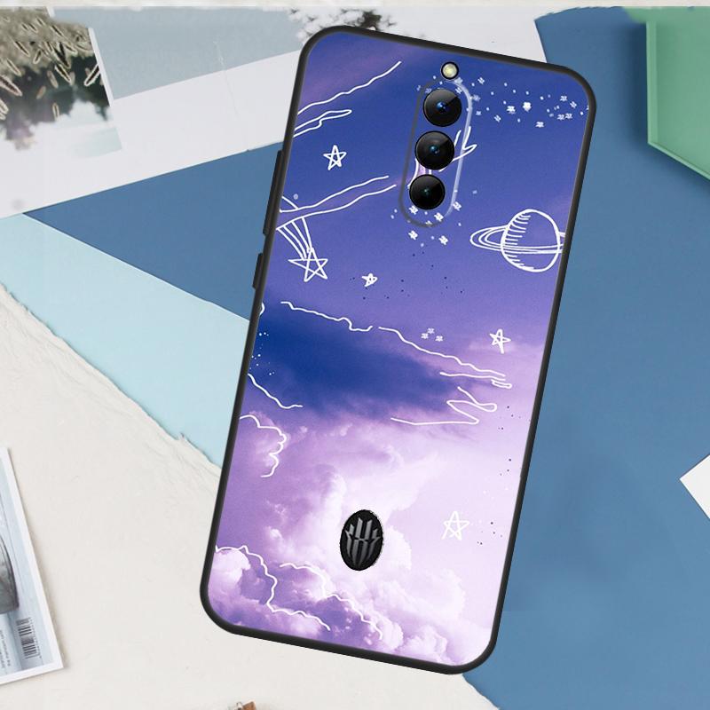 

Purple aesthetic Case For ZTE Nubia Red Magic 10 9 8 8S 9S 10S 11 Pro Plus 6 7 6S 7S Pro 5G 6R 10 Air Cover RedMagic 10S Pro
