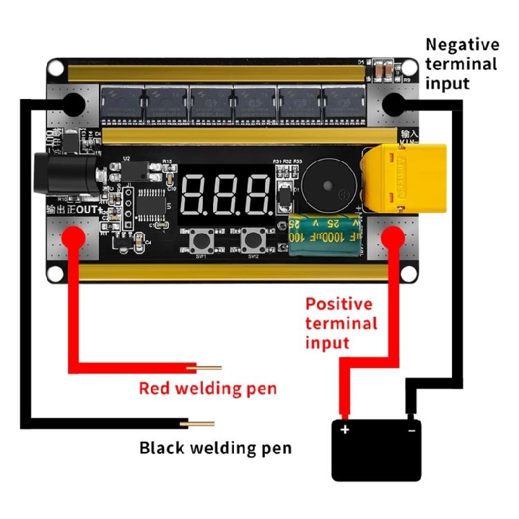 Spot Welder, Portable Transistor Spot Welder with LCD Screen DIY Mini Spot Weld