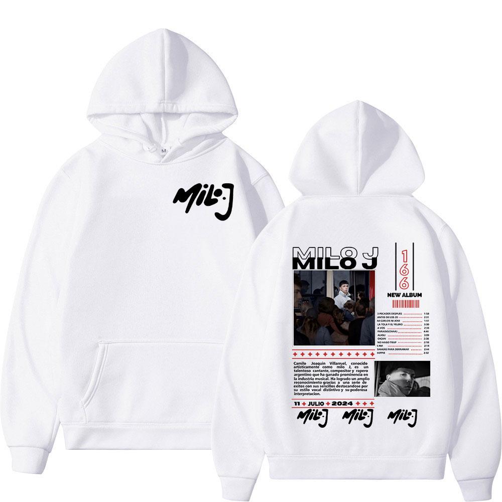 Rapper Milo J 166 Album Merch Hoodies Fashion Hip Hop Sweatshirts Mens Women Clothing Long Sleeve Oversized Pullovers Streetwear