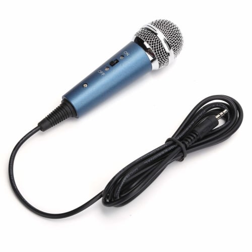 Dynamic Microphone, Condenser Microphone, Wired Microphone, Karaoke Microphone, Handheld Wired Microphone, Recording, 3.5mm Inline U-Shaped Bao Audio