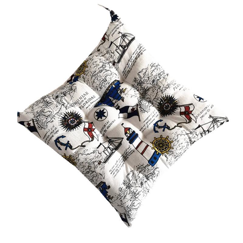 Thickened Cotton Linen Square Cushion for Office, Dining, or Student Chairs