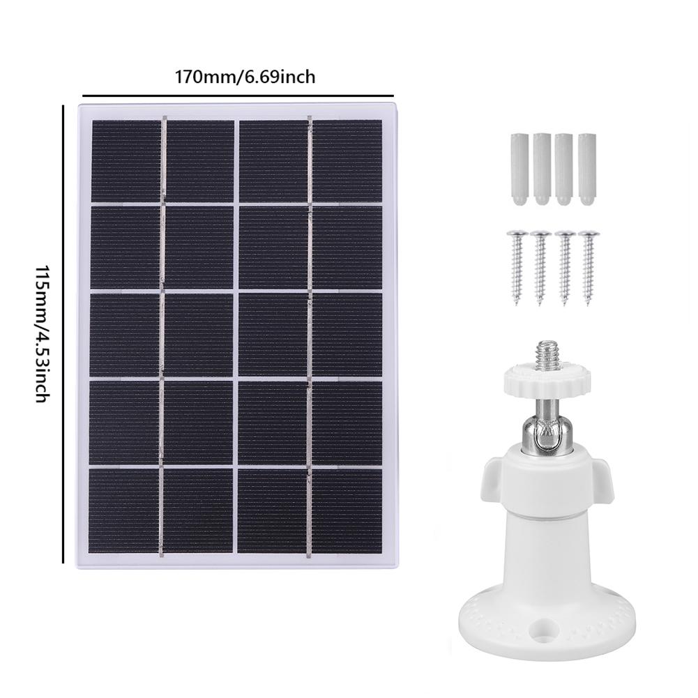 4W Solar Panel for Ring Doorbell IP65 Waterproof Solar Charging Panel 9.8Ft Charging Cable for Ring Video Doorbell 4 3 3 Plus 2
