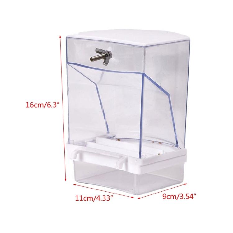 Anti-spill Bird Feeding Bowl Parrots Food Feed Container Cockatiels Feeding Box