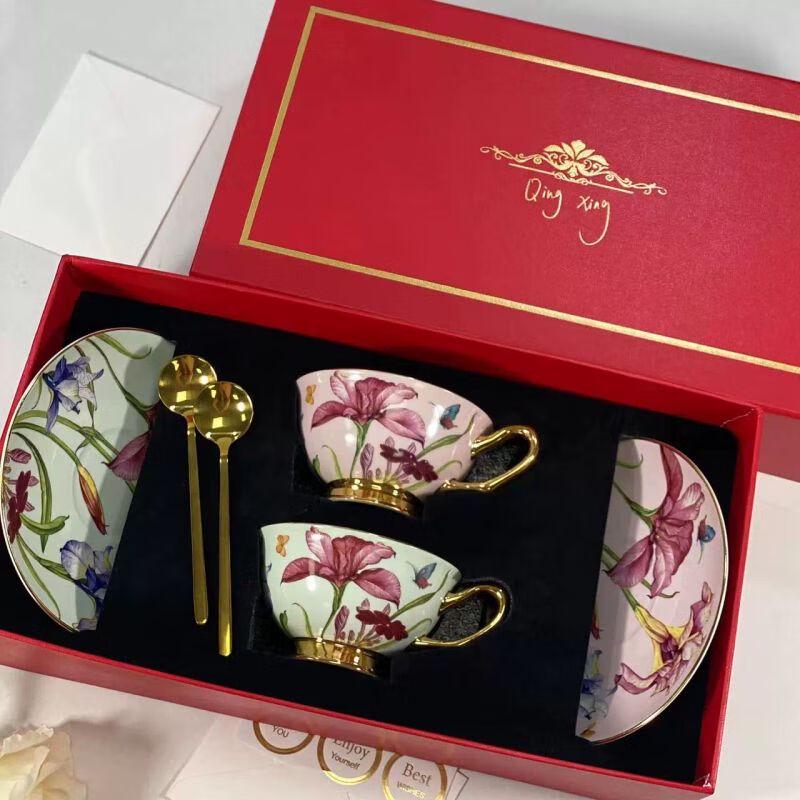 

TXRMDX Bone China Coffee & Tea Cup Set