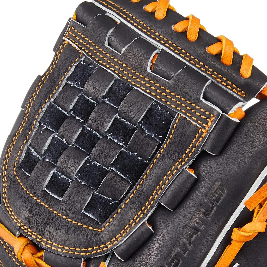 ZETT Pro Status Sosuke Genda Baseball for Second and Night Brown Size 4 Glove, Right-Handed Throw, Shortstop, Black/Oak (1936N), (BRGB30250)
