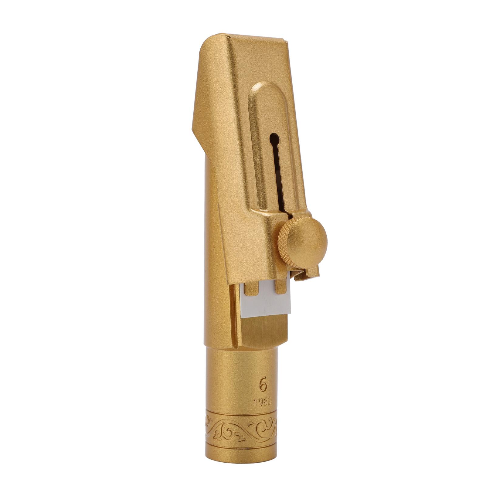 

Alto Saxophone Mouthpiece with Cap Brass Metal Sax Mouthpiece for Professionals and Beginners Size
