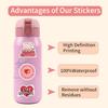 60 New Pink Bookish Graffiti Stickers Decorate Notebook Suitcase Stickers