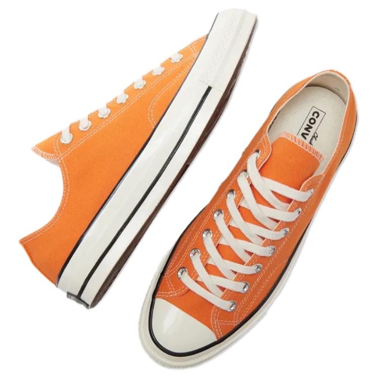 Converse 1970s Versatile Casual Comfortable Slip Resistant Durable Support Low Top Canvas Shoes Unisex sneaker Orange A11445C
