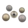 5pcs Metal Coat Buttons Trench Coat Woolen Coat Buttons, Retro Pattern High Foot Buttons