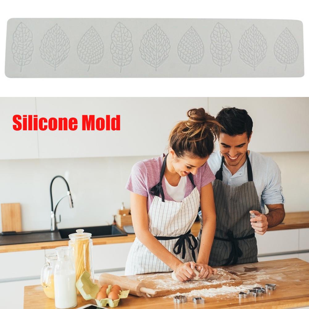 Leaf Mold Sugarcraft Leaf Silicone Mold Wedding Birthday Cake Decor Chocolate Gumpaste Mold Leaves Silicone Candy Mold China Mainland