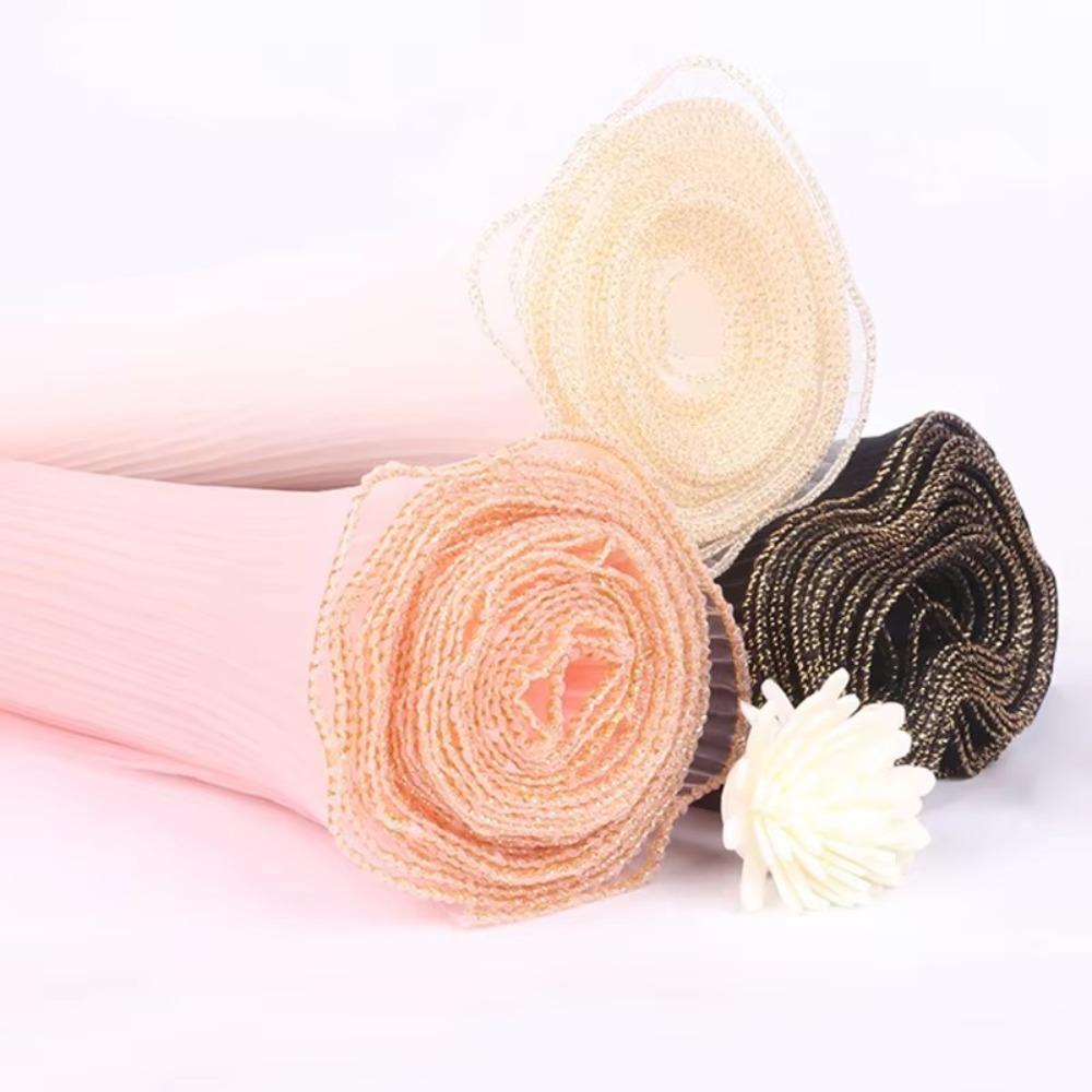 Multiple Color Bouquet Roll 4m Packaging Lace Paper Flower Wrapping Mesh Yarn  For Wedding Party