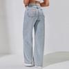 Women's Wide Leg Jeans - Casual Straight Denim Pants For Summer