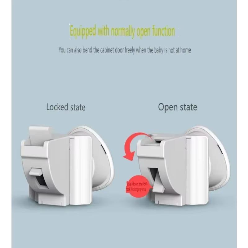 Magnetic Child Proof Lock No Drill No Screw Invisible Safety Locks for Doors Drawers Kids Protection Home Security Accessories