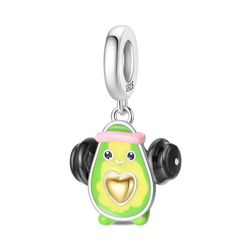 100% Copper Pineapple Cherry Avocado Lemon Charms Beads Pendants Fit 3Mm Bracelets Diy Fine Jewelry Making