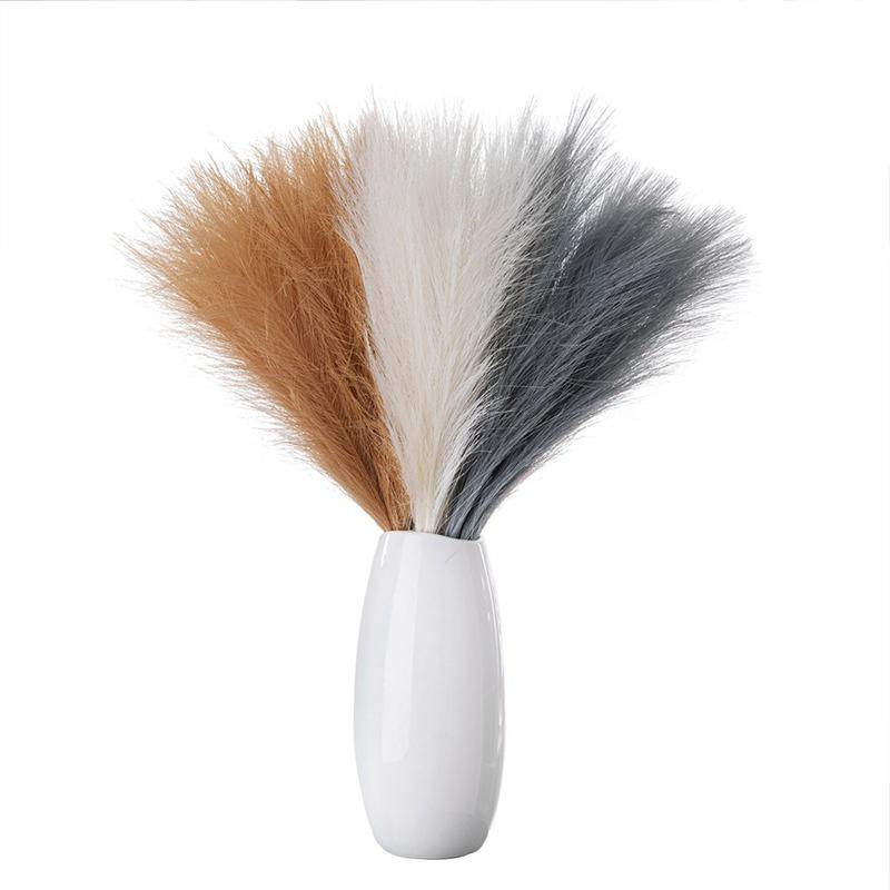 10 bucăți 55 m stuf simulat iarbă pampas stuf artificial simulat stuf iarbă