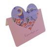 10Pcs New Heart-shaped Greeting Cards Handwritten Blank Gift Card Foldable Message Cards Various Festivals Gift Card