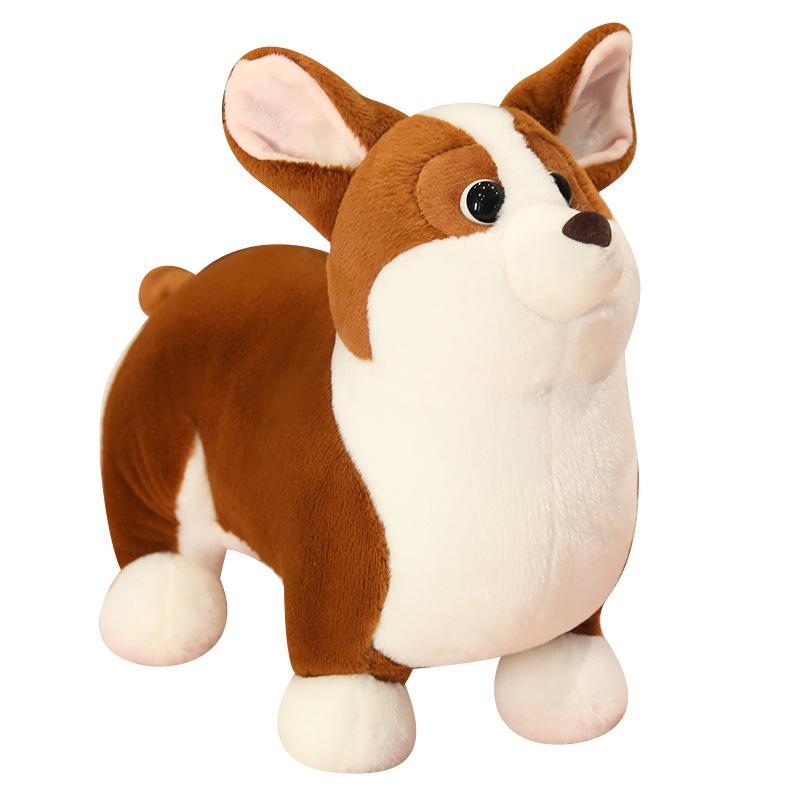 Cute Little Corgi Dog Plush Toy Doll Child Simulation Dog Pet Throw Pillow Doll Machine Doll Gift