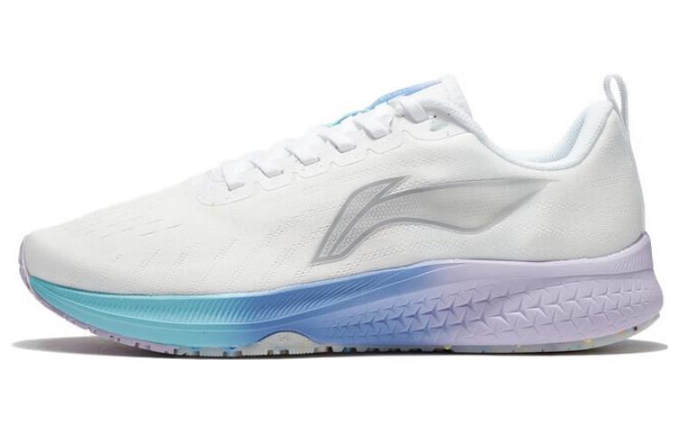 Li Ning Red Hare 5 Износостойкие Дышащие Низкие Беговые Кроссовки Женские Mist White ARMT048-1 35.5