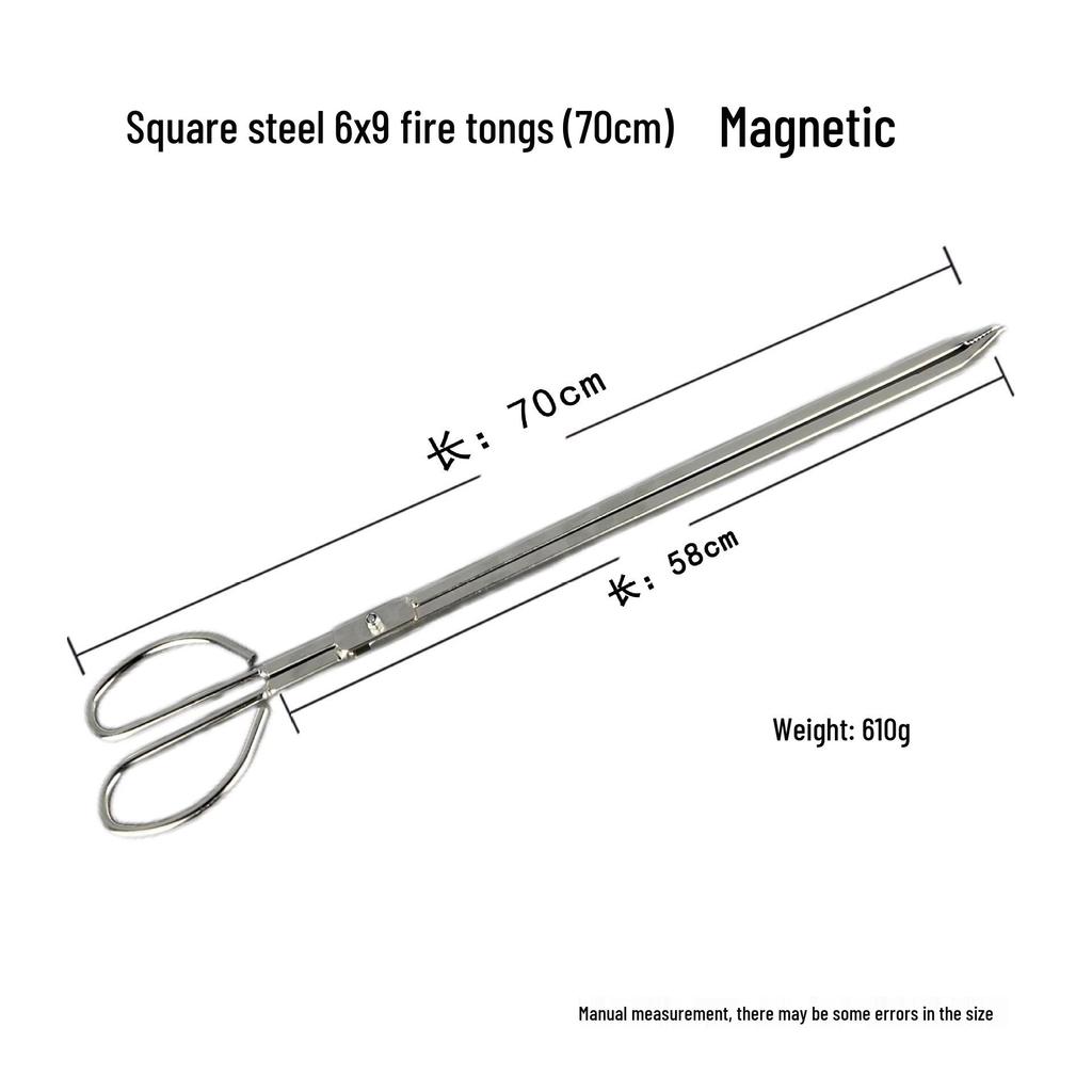 Verlängerte Holzkohlezange für Outdoor-BBQ und Haushaltsherd
